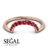 Large Half Round Stacking Ruby Ring - Brooke No. 11