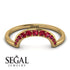 Large Half Round Stacking Ruby Ring - Brooke No. 10 image 2