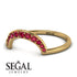 Large Half Round Stacking Ruby Ring - Brooke No. 10 image 3