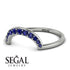 Large Half Round Stacking Sapphire Ring - Brooke No. 15 image 3