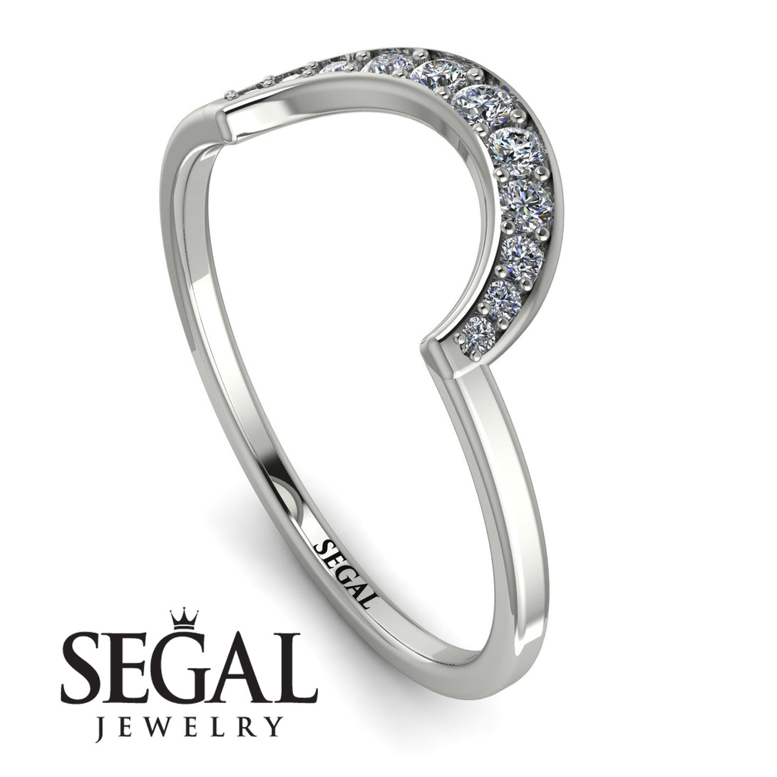Large Half Round Stacking Diamond Ring - Brooke No. 3