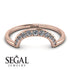 Large Half Round Stacking Diamond Ring - Brooke No. 2
