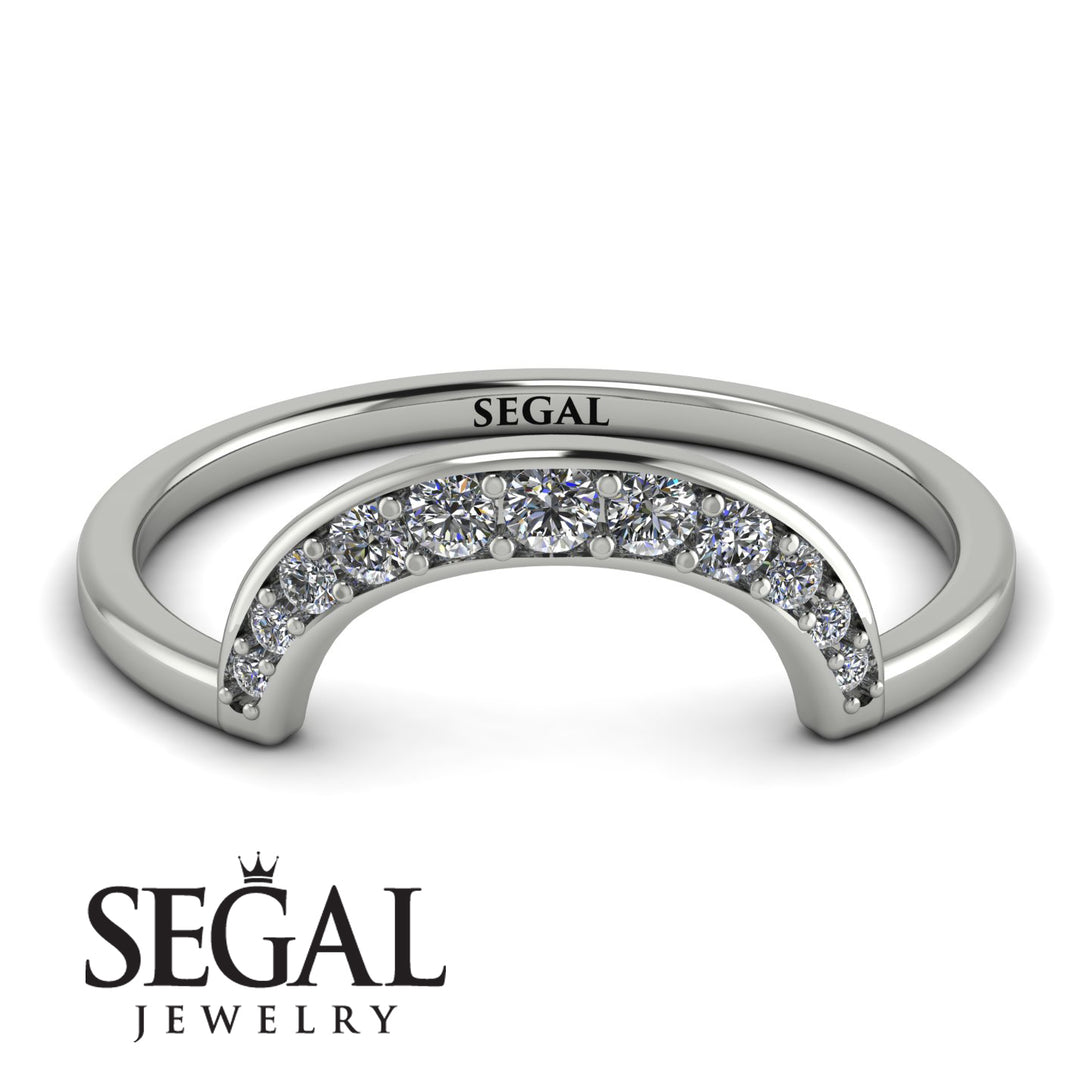 Large Half Round Stacking Diamond Ring - Brooke No. 3