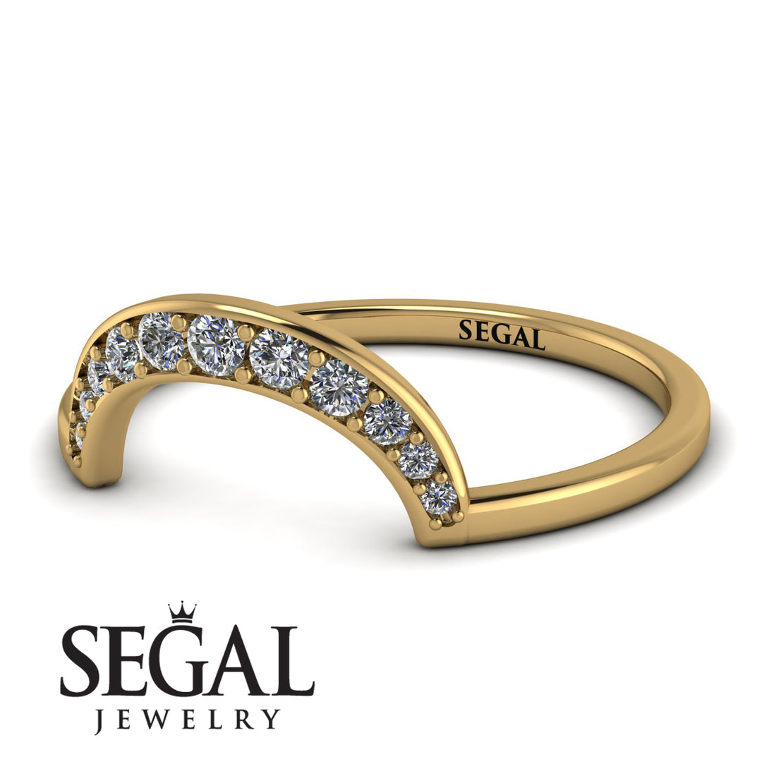 Large Half Round Stacking Diamond Ring - Brooke No. 1