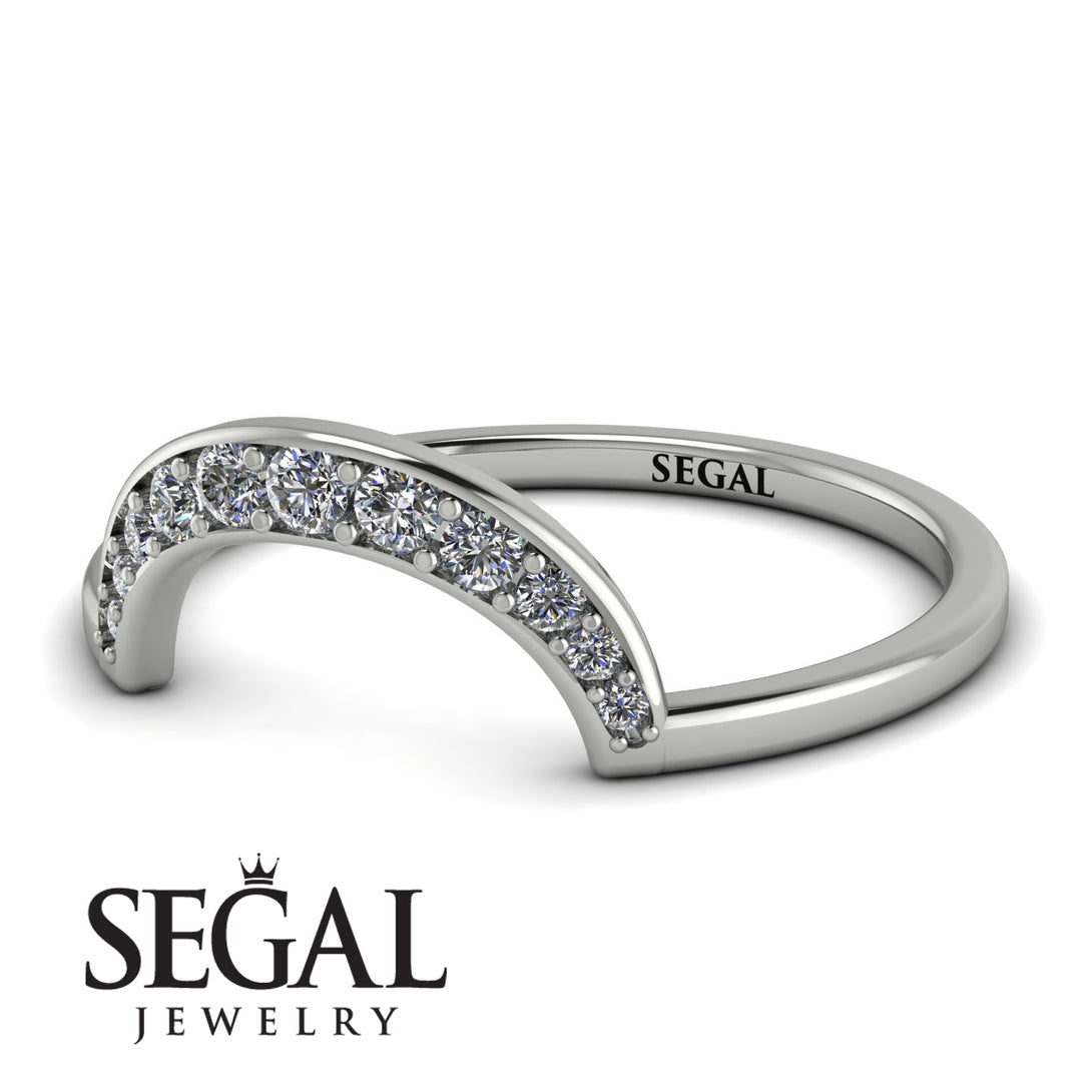 Large Half Round Stacking Diamond Ring - Brooke No. 3