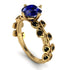 Leaves All Around Blue Sapphire Ring - Sydney 2ct No. 43