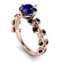 Leaves All Around Blue Sapphire Ring - Sydney 2ct No. 44