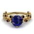 Leaves All Around Blue Sapphire Ring - Sydney 2ct No. 43