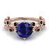 Leaves All Around Blue Sapphire Ring - Sydney 2ct No. 44
