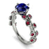 Leaves All Around Blue Sapphire Ring - Sydney 2ct No. 60