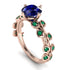 Leaves All Around Blue Sapphire Ring - Sydney 2ct No. 29