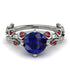 Leaves All Around Blue Sapphire Ring - Sydney 2ct No. 60