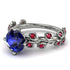 Leaves All Around Blue Sapphire Ring - Sydney 2ct No. 60