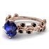 Leaves All Around Blue Sapphire Ring - Sydney 2ct No. 44