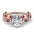 Leaves All Around Rose Gold Diamond Ring - Sydney 2ct No. 47