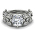 Leaves All Around Natural Diamond Wedding Bridal Set - Sydney 2ct No. 3