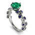 Leaves All Around Emerald Ring - Sydney 2ct No. 66