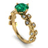 Leaves All Around Emerald Ring - Sydney 2ct No. 4