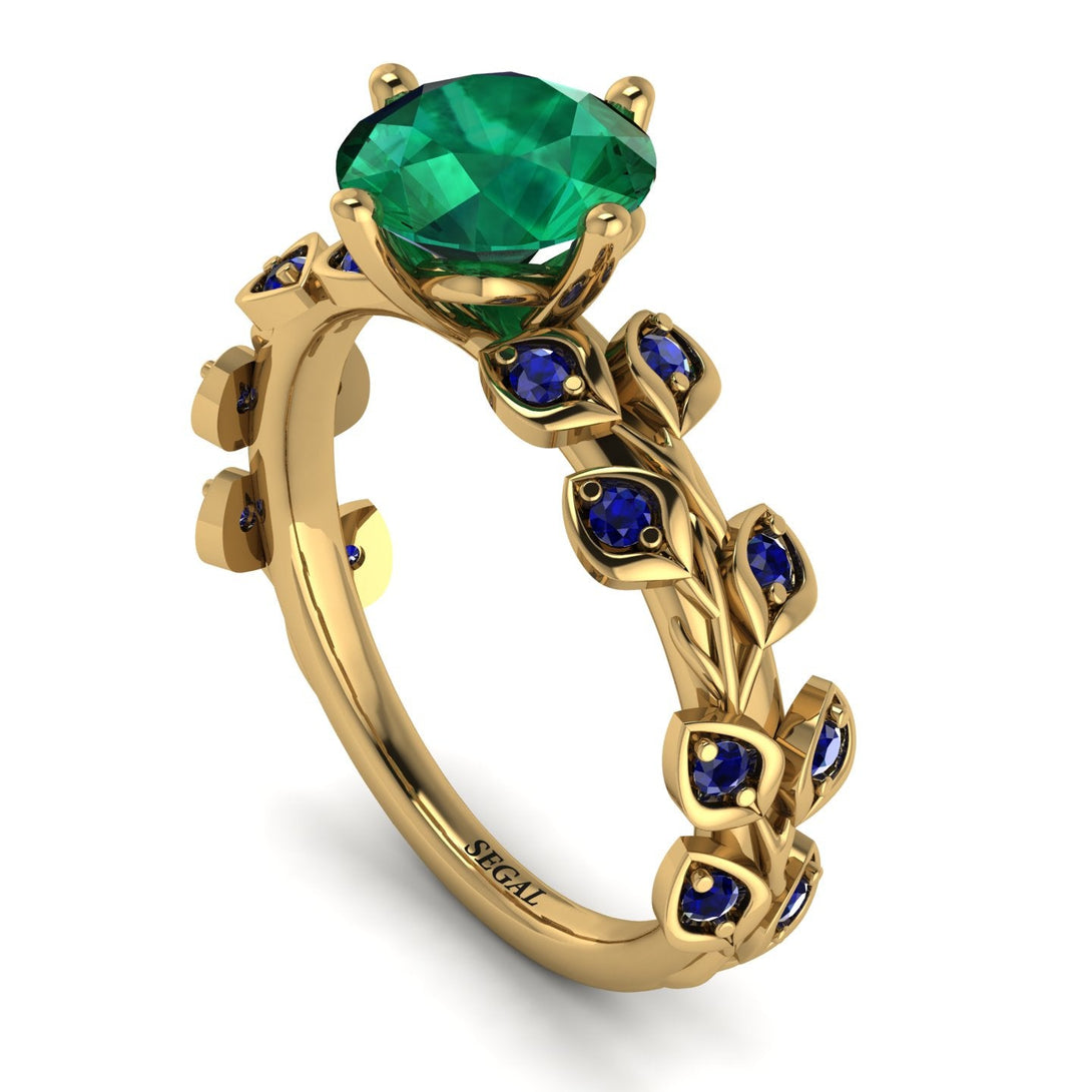 Leaves All Around Emerald Ring - Sydney 2ct No. 64