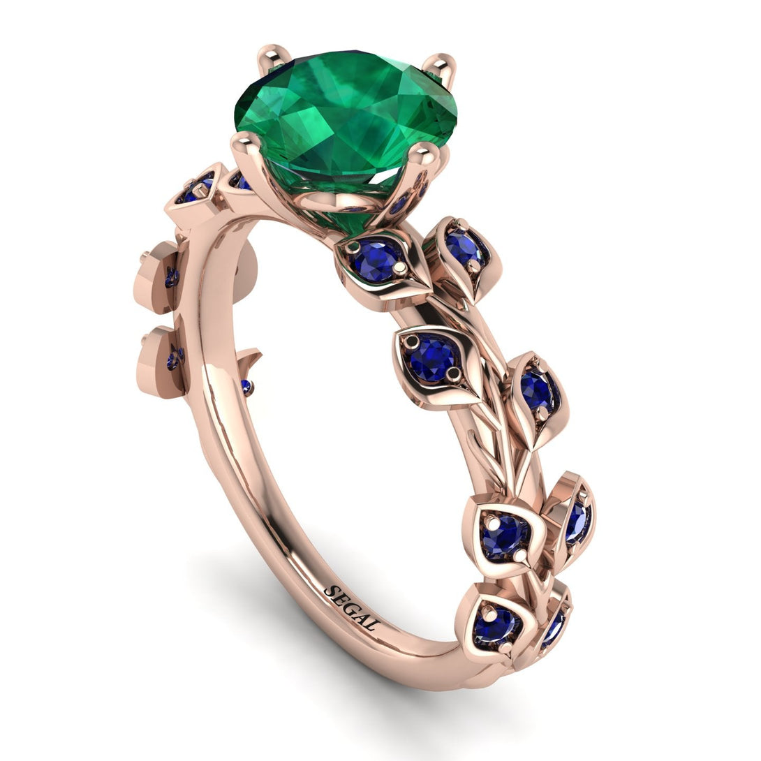 Leaves All Around Emerald Ring - Sydney 2ct No. 65