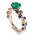 Leaves All Around Emerald Ring - Sydney 2ct No. 65