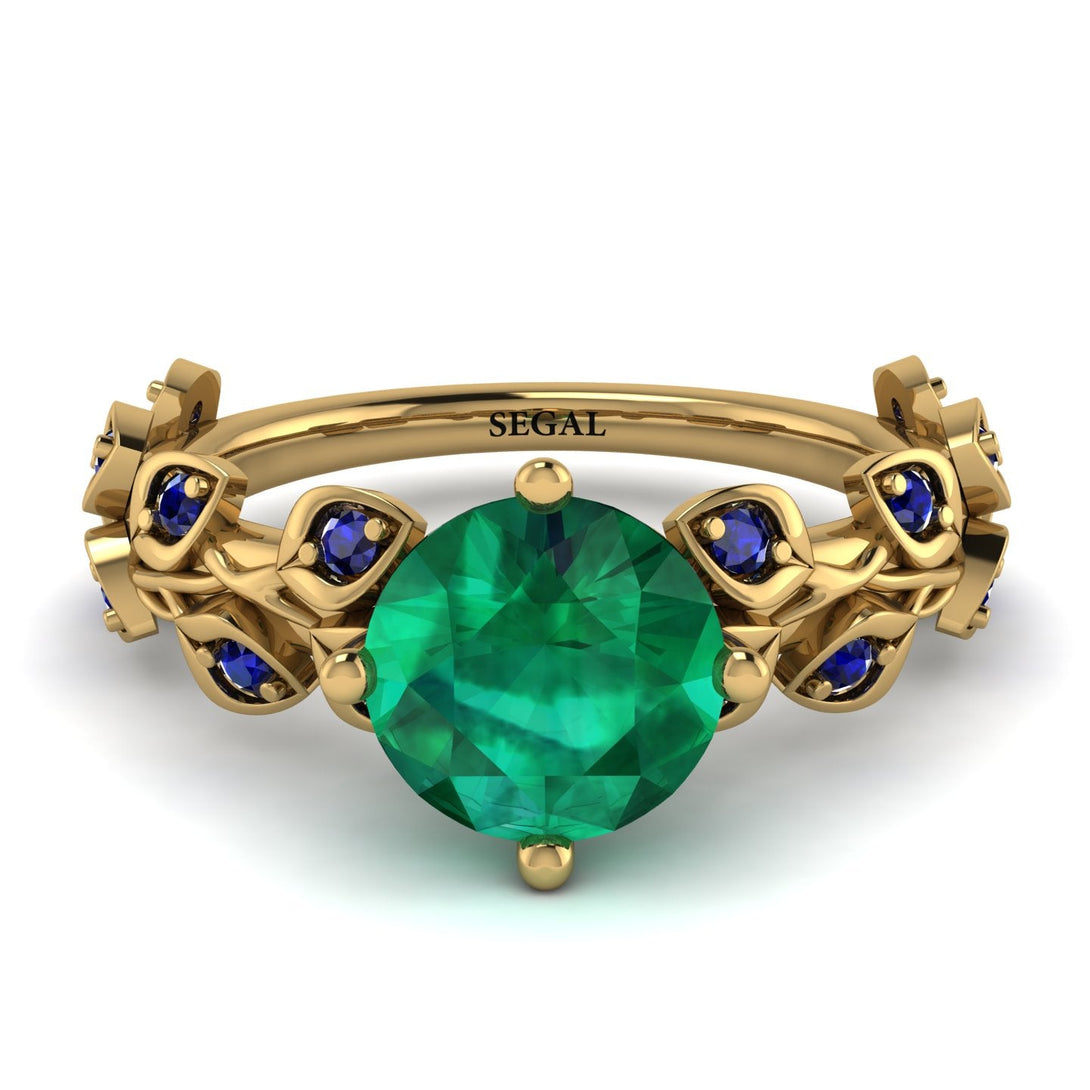 Leaves All Around Emerald Ring - Sydney 2ct No. 64