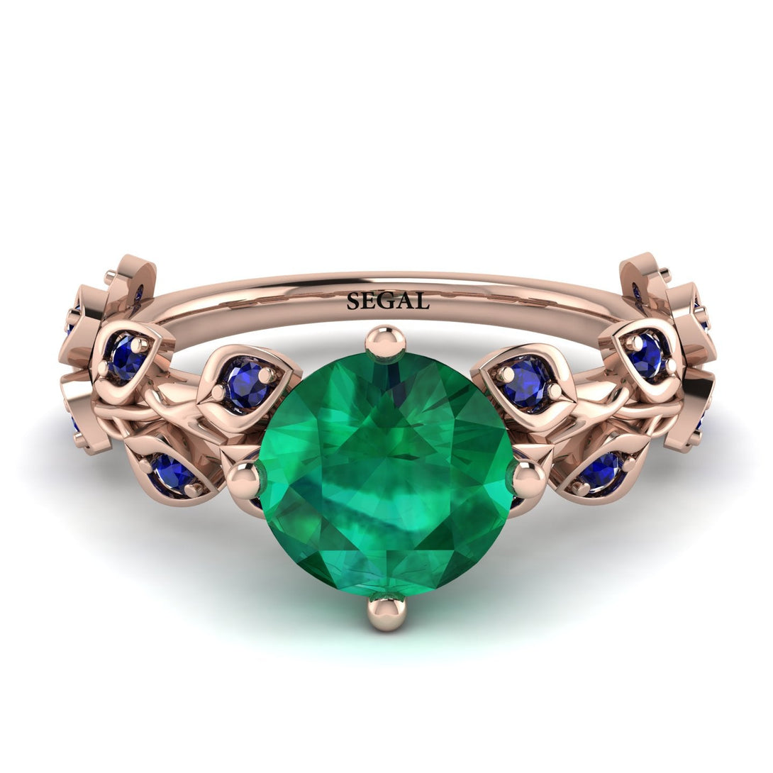 Leaves All Around Emerald Ring - Sydney 2ct No. 65