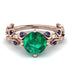 Leaves All Around Emerald Ring - Sydney 2ct No. 65