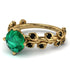 Leaves All Around Emerald Ring - Sydney 2ct No. 34