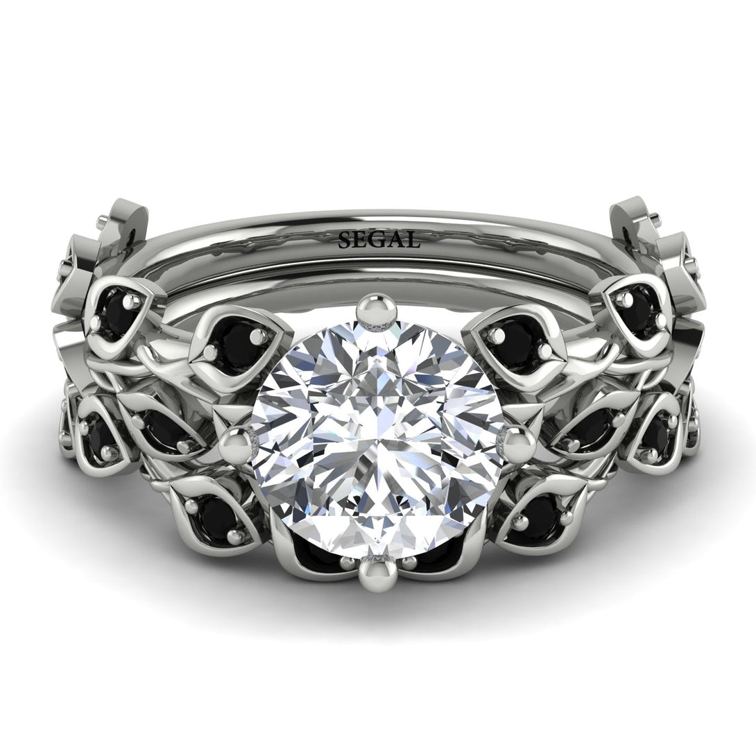 Leaves All Around Natural Diamond Wedding Bridal Set - Sydney 2ct No. 33