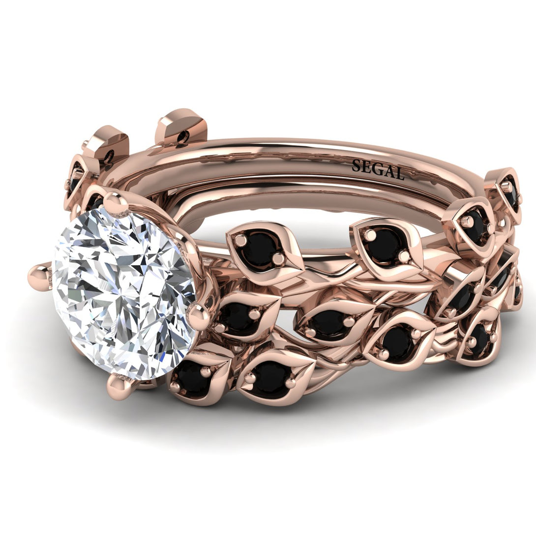 Leaves All Around Natural Diamond Wedding Bridal Set - Sydney 2ct No. 32