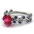 Leaves All Around Ruby Ring - Sydney 2ct No. 72