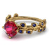 Leaves All Around Ruby Ring - Sydney 2ct No. 70
