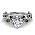 Leaves All Around White Gold Diamond Ring - Sydney 2ct No. 33
