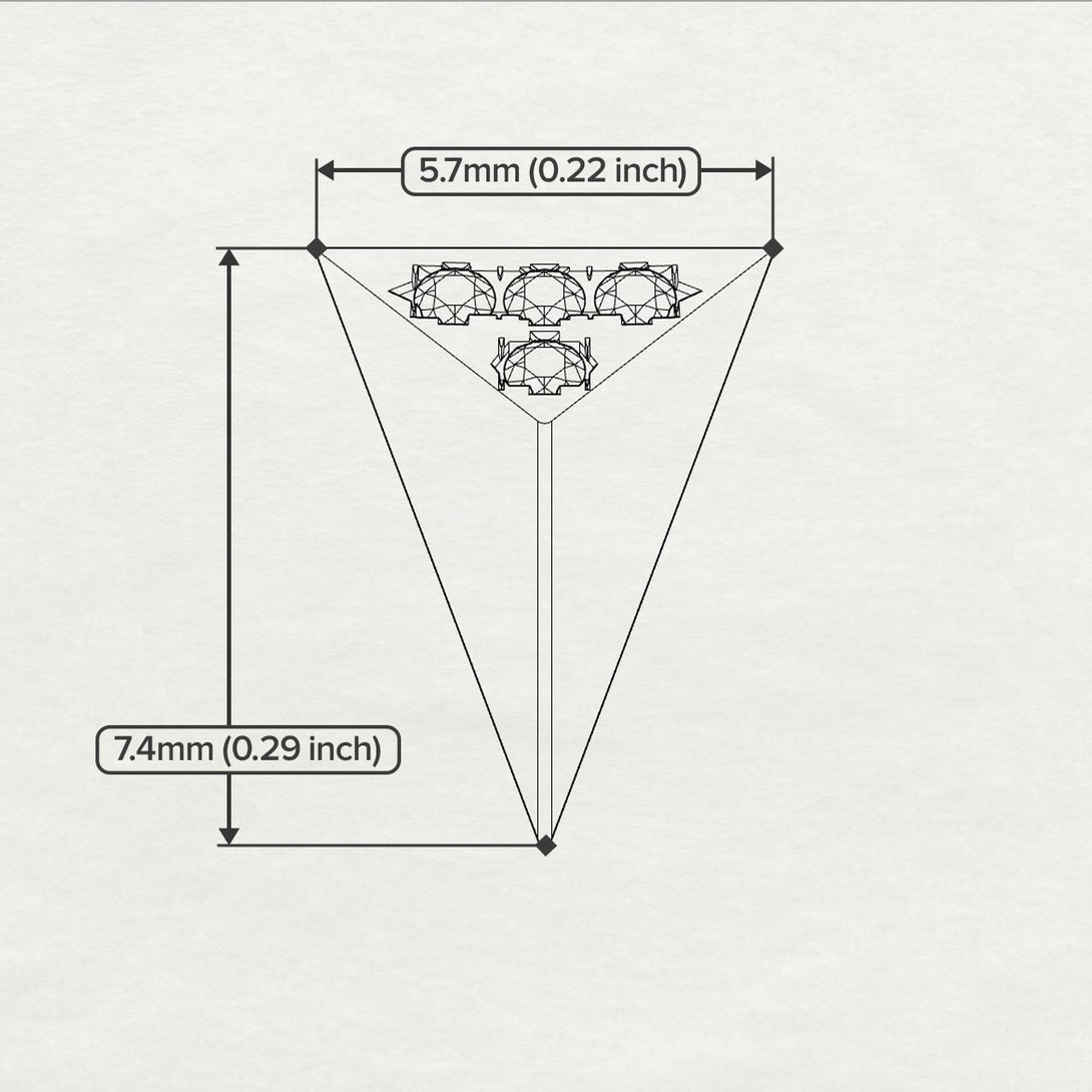 Triangle Sapphire Earrings - Livia No. 15