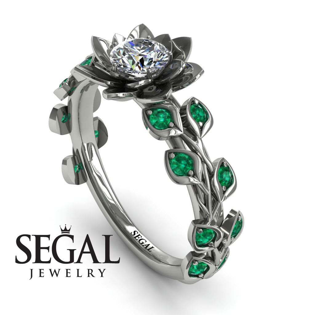 Lotus Flower And Leaves - Anna no. 6