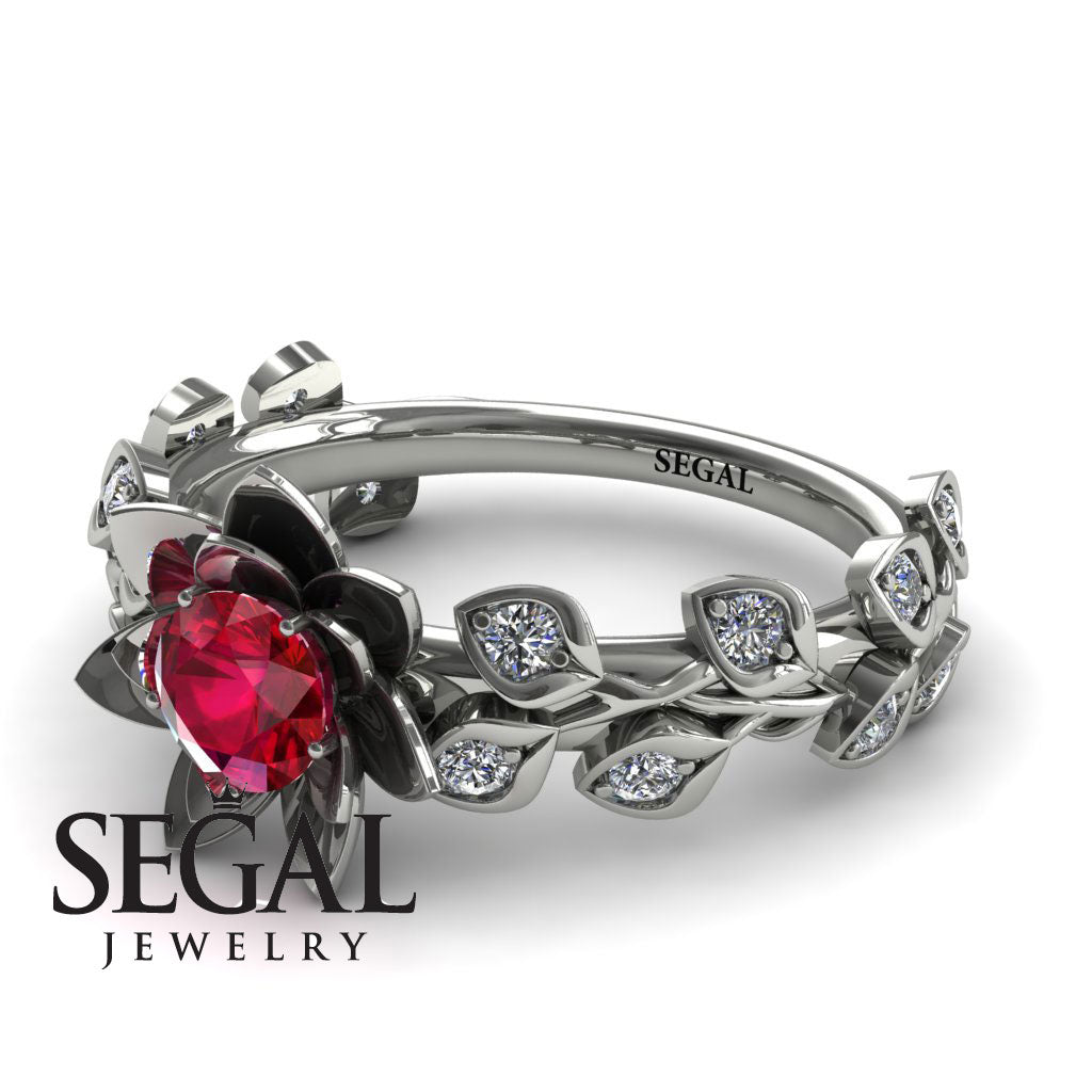 Lotus Flower And Leaves - Anna no. 9