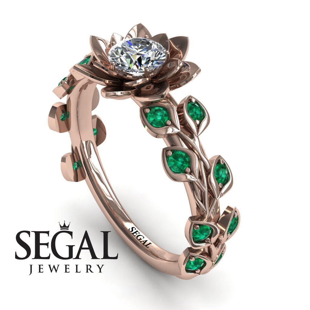 Lotus Flower And Leaves - Anna no. 5