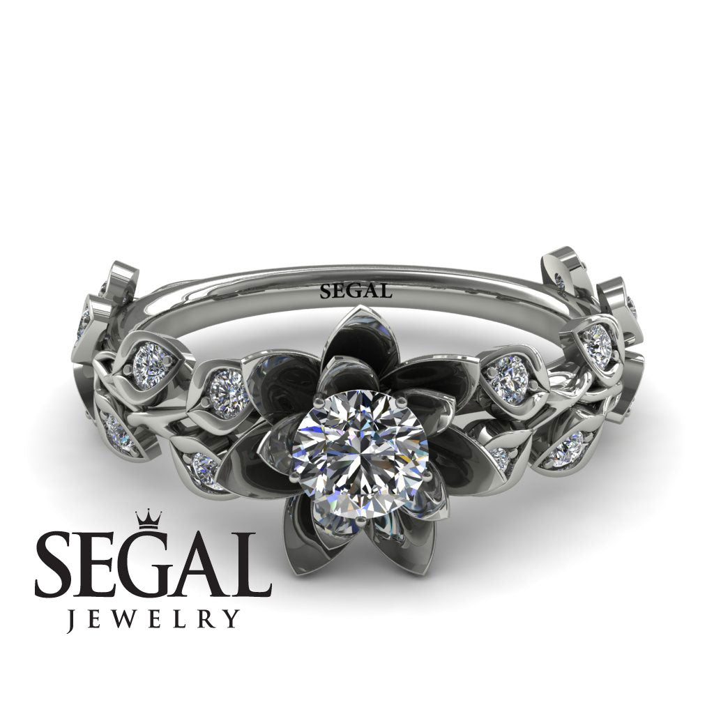 Lotus Flower And Leaves - Anna no. 3