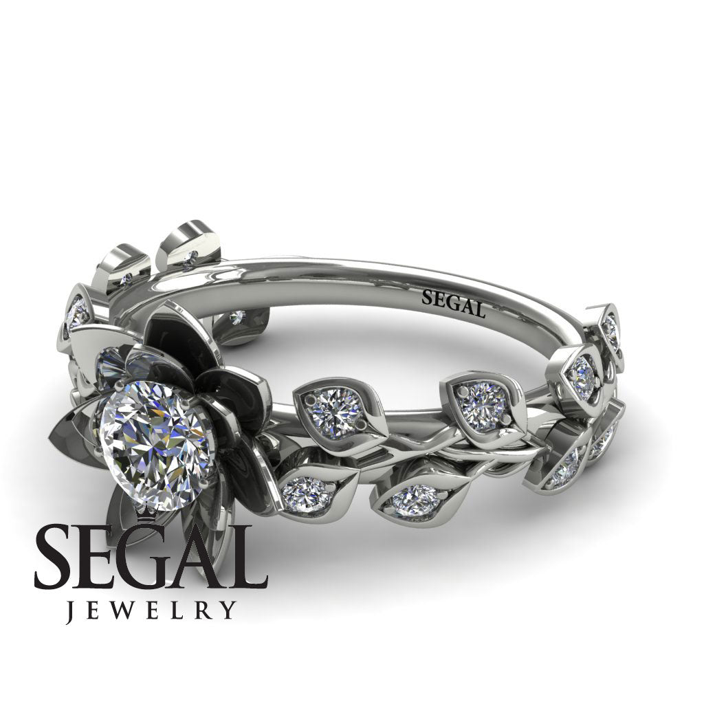 Lotus Flower And Leaves - Anna no. 3