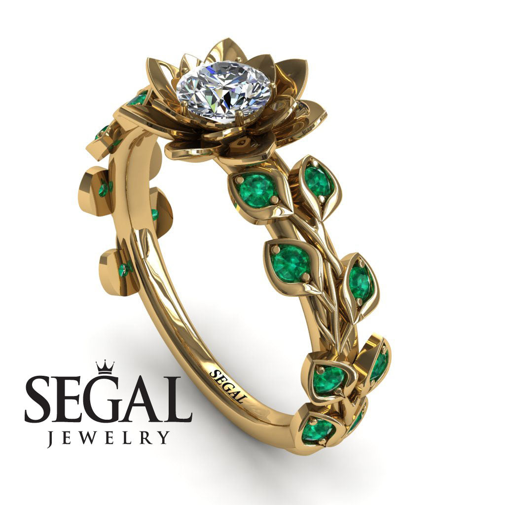 Lotus Flower And Leaves - Anna no. 4