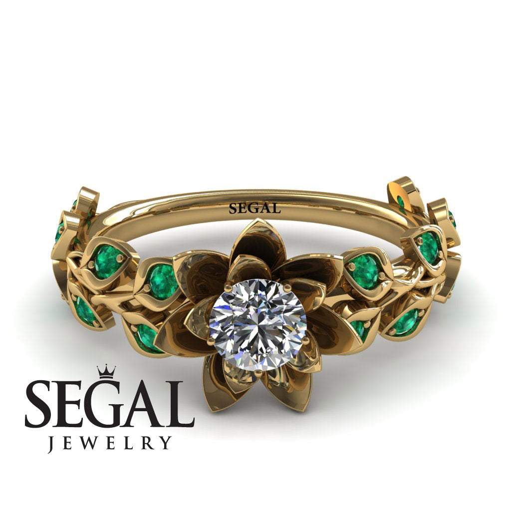 Lotus Flower And Leaves - Anna no. 4