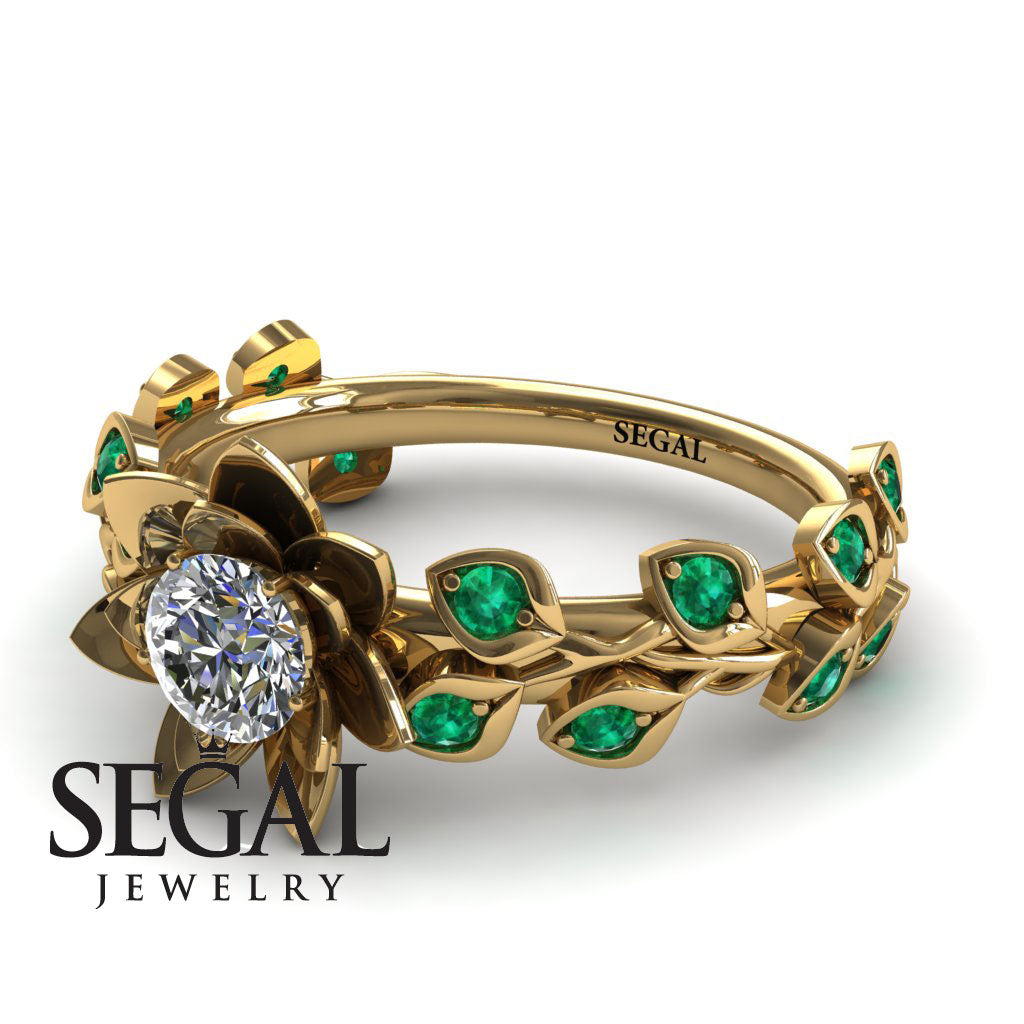 Lotus Flower And Leaves - Anna no. 4