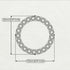 Circle Stud Black Diamond Earring - Lucille No. 9
