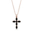 Luxurious Black Diamond Cross Necklace - Silas No. 8 image 1