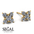 Geometrical 5 Diamonds Stud Earrings - Noa No. 1 image 10