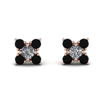 Geometrical 5 Diamonds Stud Earrings - Noa No. 32 image 1