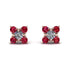 Geometrical 5 Diamonds Stud Earrings - Noa No. 47