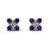 Geometrical 5 Diamonds Stud Earrings - Noa No. 62 image 1