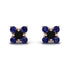 Geometrical 5 Black Diamonds Stud Earrings - Noa No. 68 image 1